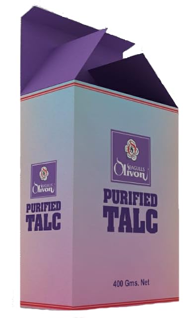 Purified Talc | 400 Grams | Fresh Talcum Powder | French Chalk | Gloves Powder | Absorbs Oil, Odour & Moisture | Pack of 3