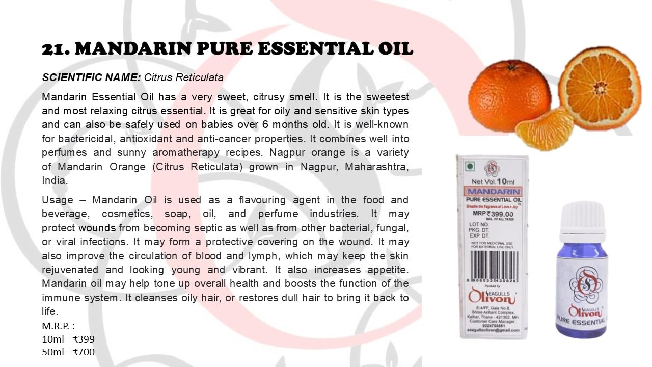 Mandarin Pure Essential Oil | 10ml