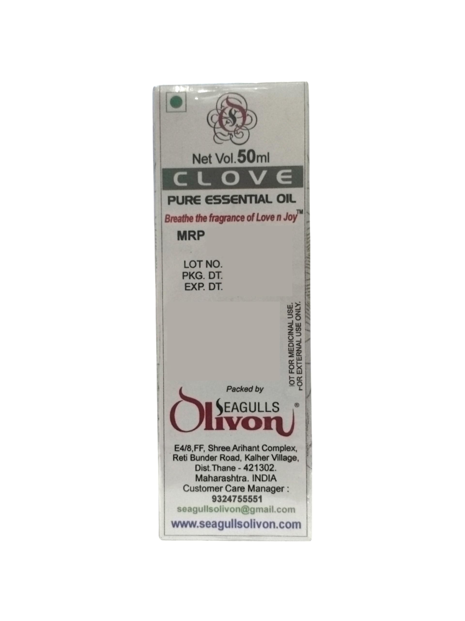Clove Pure Essential Oil | 50ml | For External Use