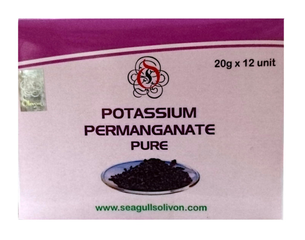 Pure Potassium Permanganate | Poultry Farms | Pond Cleaner | Water Disinfectant (20g x 12units = 240