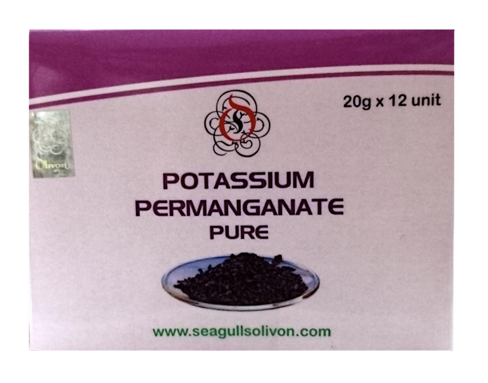 Pure Potassium Permanganate | Poultry Farms | Pond Cleaner | Water Disinfectant (20g x 12units = 240