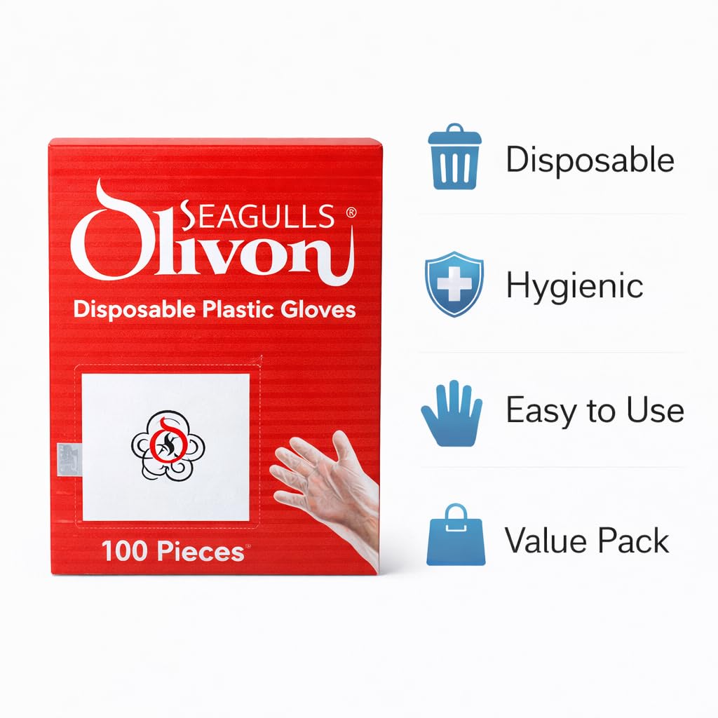 Plastic Gloves (Disposable) pack of 100's