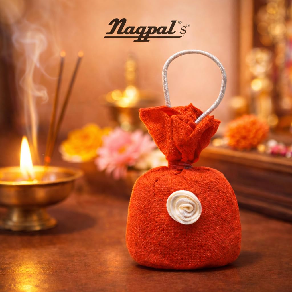 Seagulls Olivon Kapoor Potli | 50g | Pure Camphor Potli for Pooja, Wardrobe & Air Freshening | Helps Repel Insects Naturally | Ready to Hang