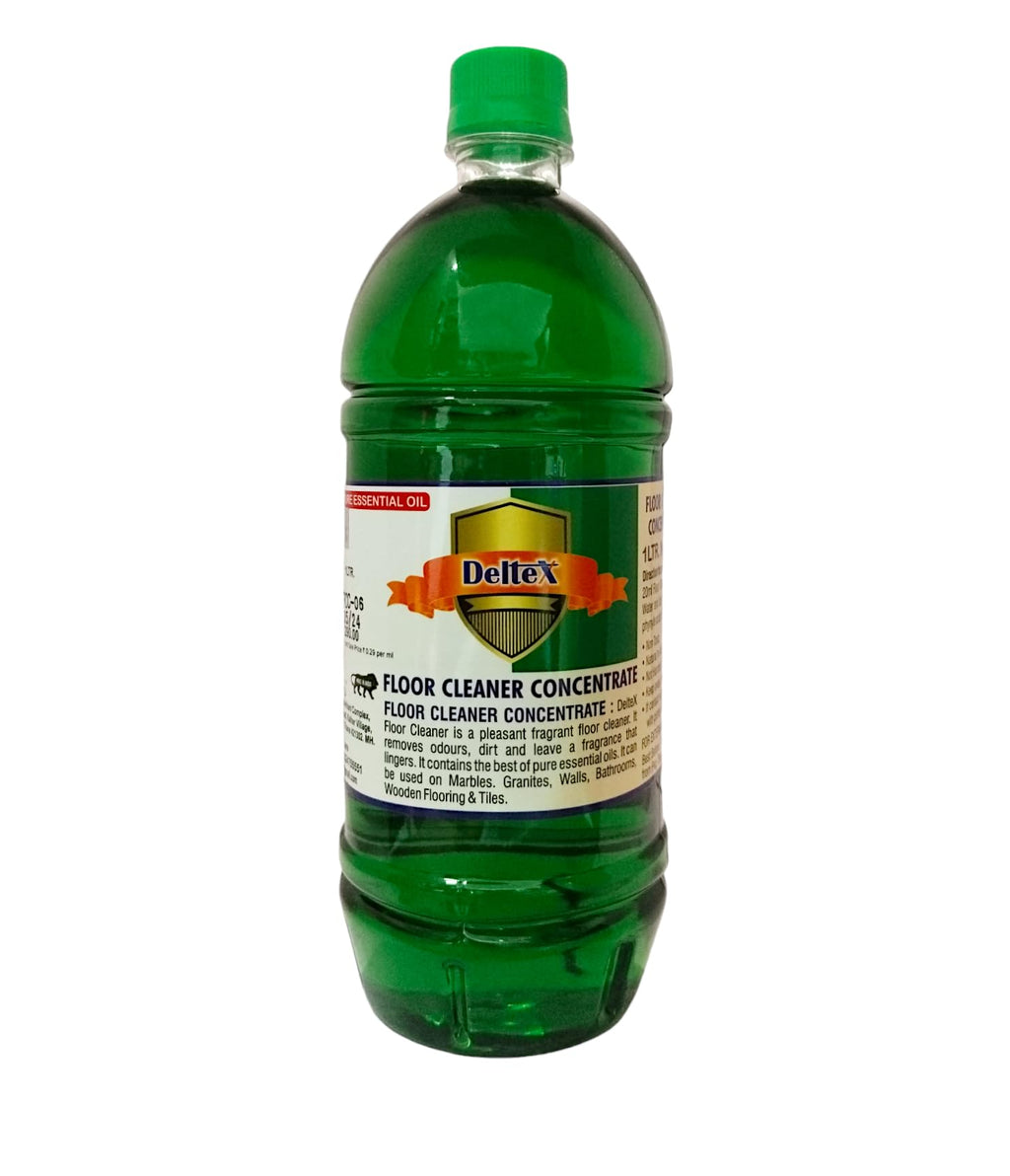 Deltex Floor Cleaner Concentrate, Pleasant Fragrance, For Marbles, Granites, Walls, Bathrooms, Wooden Flooring & Tiles (1 Liter)