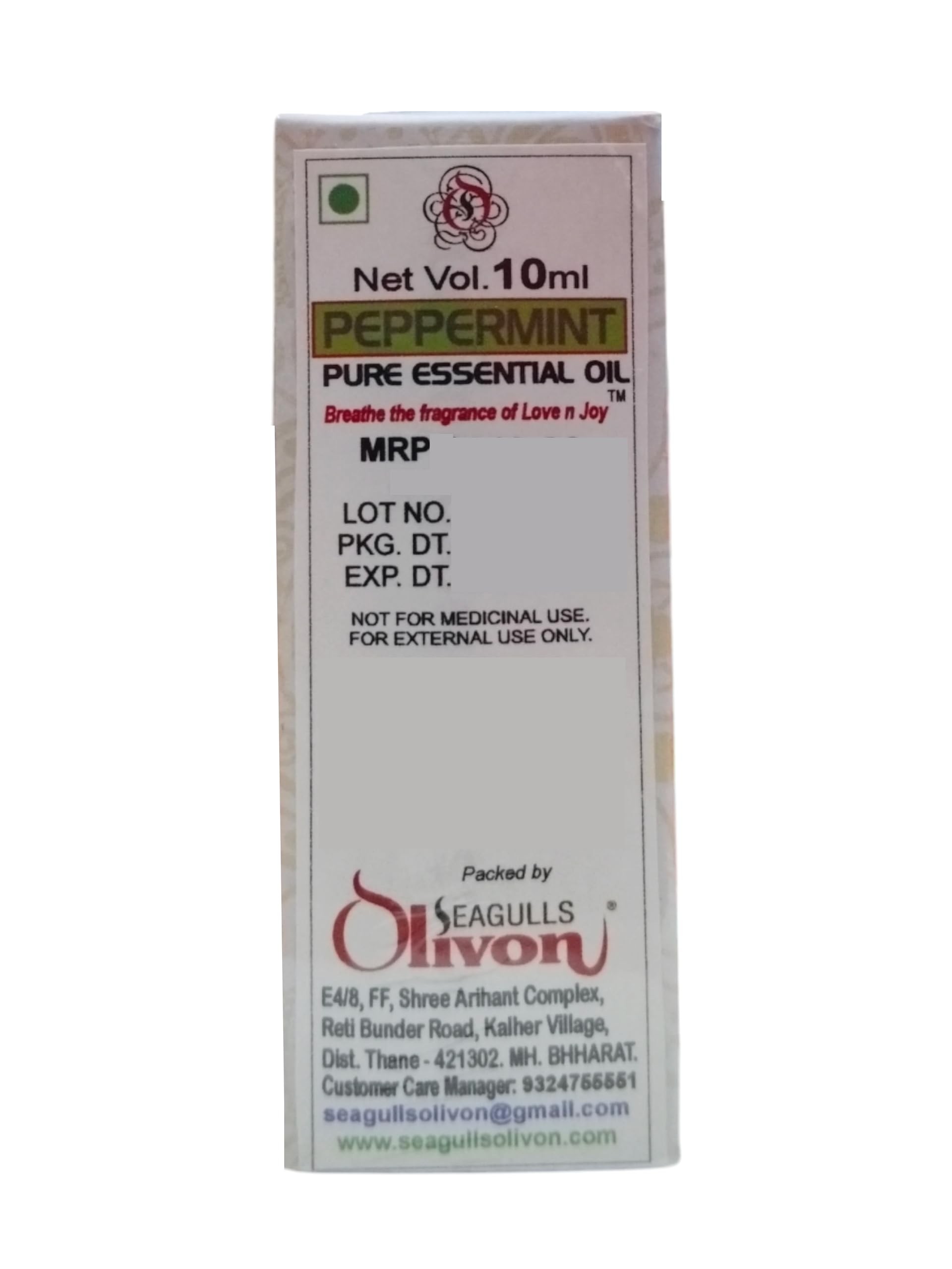 Peppermint Oil Pure Essential Oil | 10ml