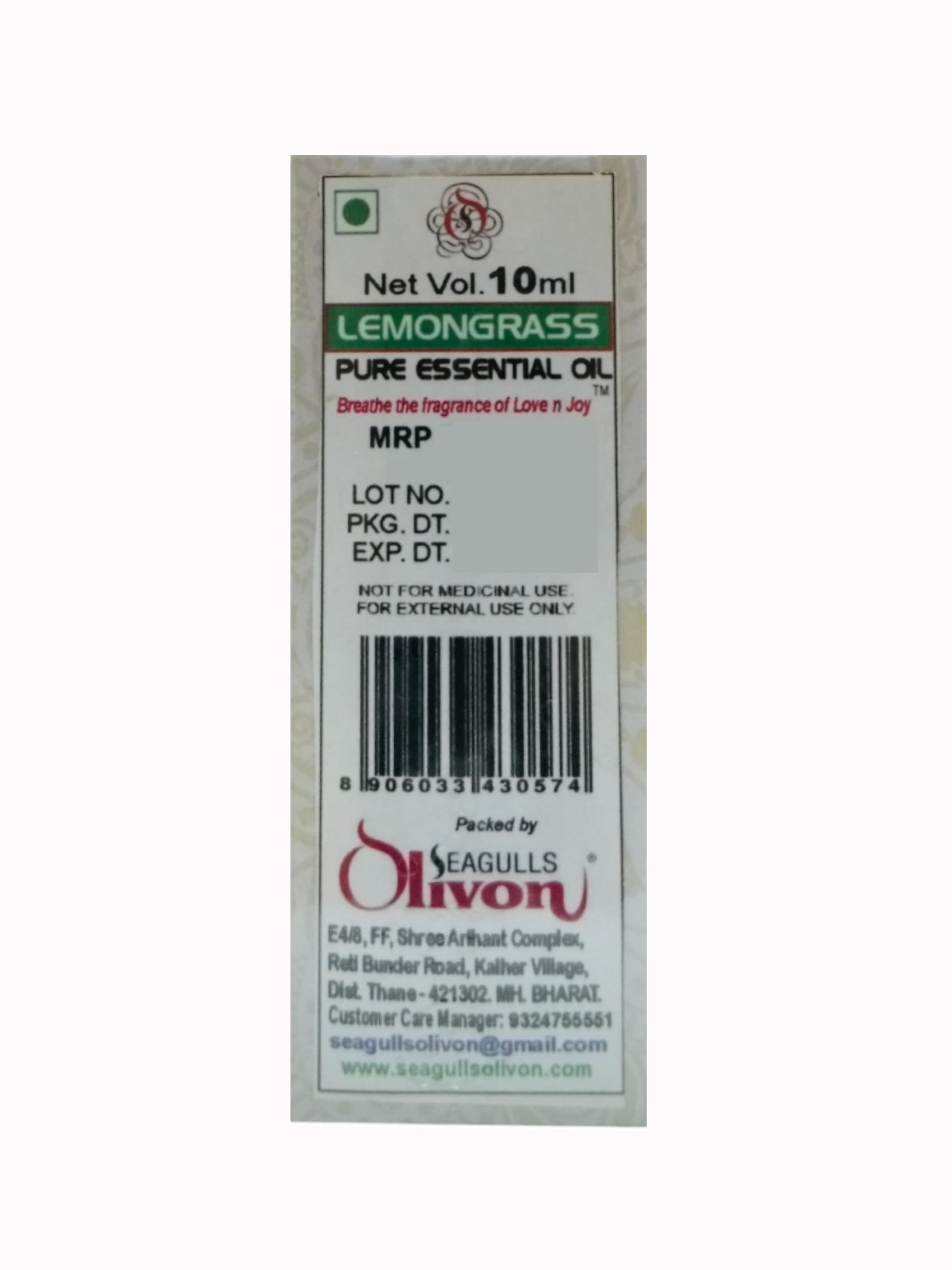 Lemongrass Pure Essential Oil | 10ml