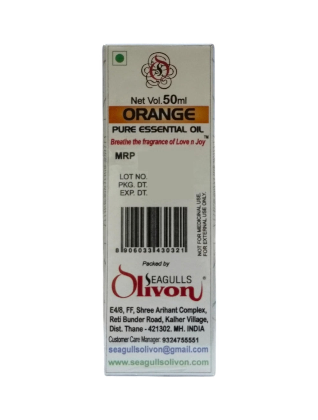 Orange Pure Essential Oil | 50ml