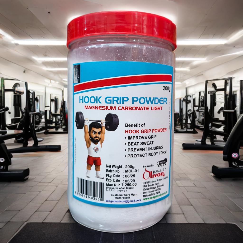 Hook Grip Powder | 200g | Chalk Powder for Weight Lifting | Pro-Level Grip for Serious Lifters