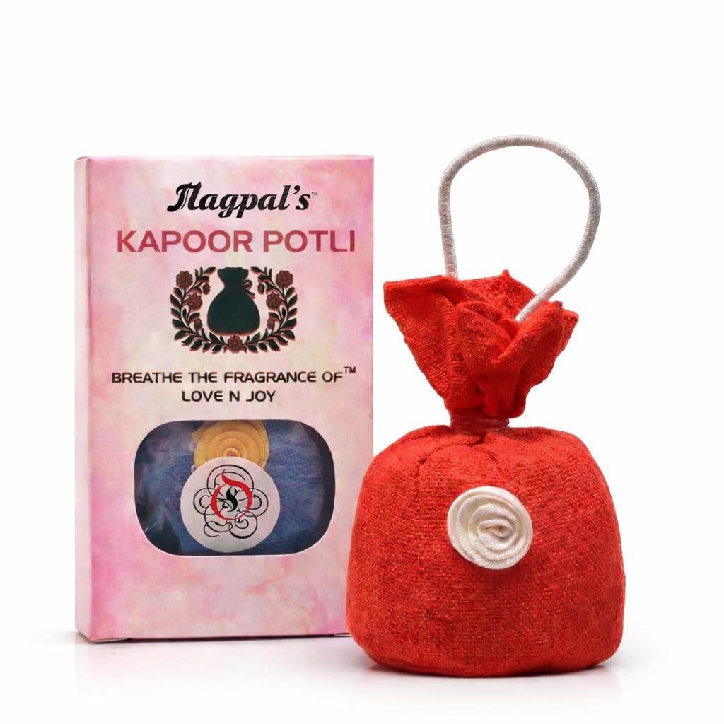 Seagulls Olivon Kapoor Potli | 50g | Pure Camphor Potli for Pooja, Wardrobe & Air Freshening | Helps Repel Insects Naturally | Ready to Hang