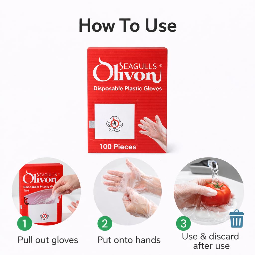 Plastic Gloves (Disposable) pack of 100's