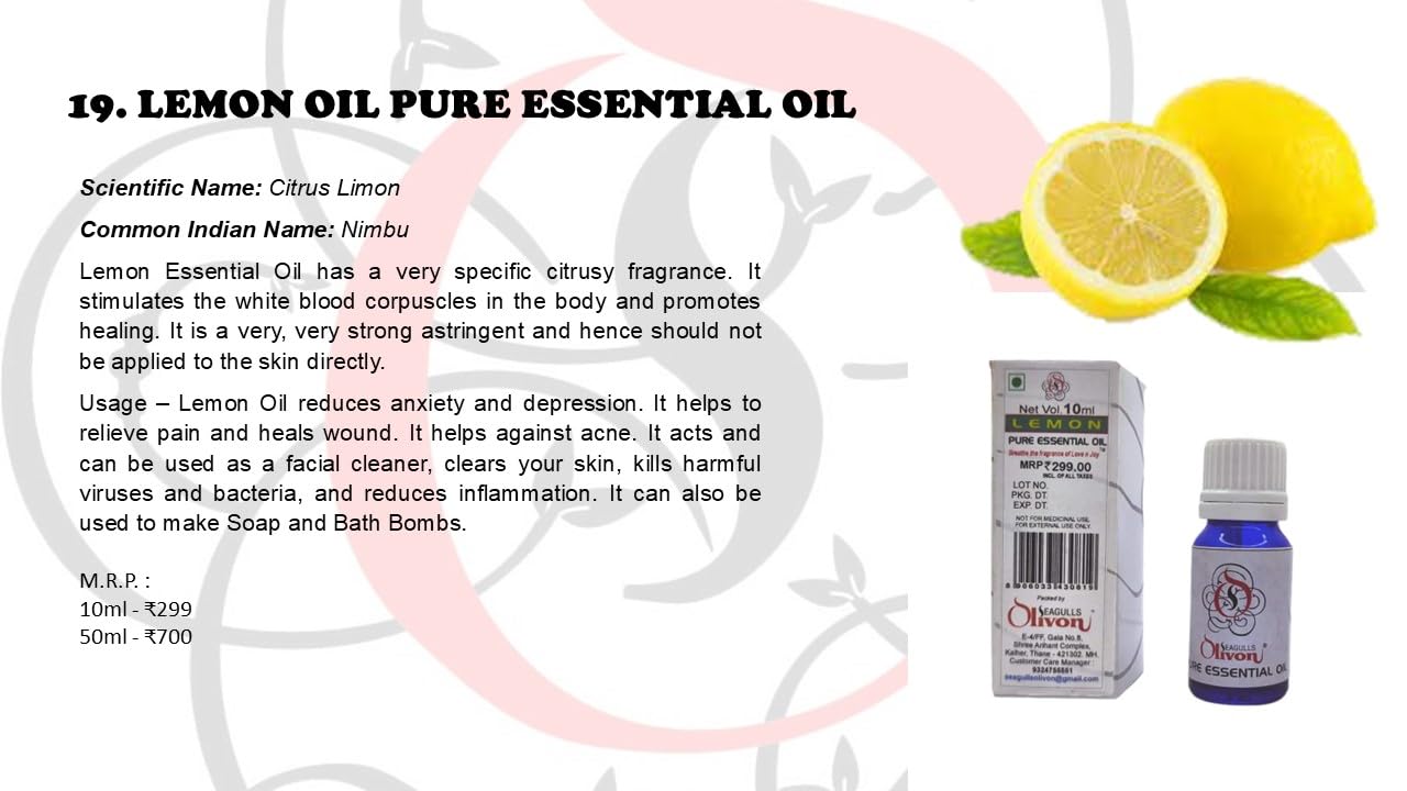 Lemon Pure Essential Oil | 50ml