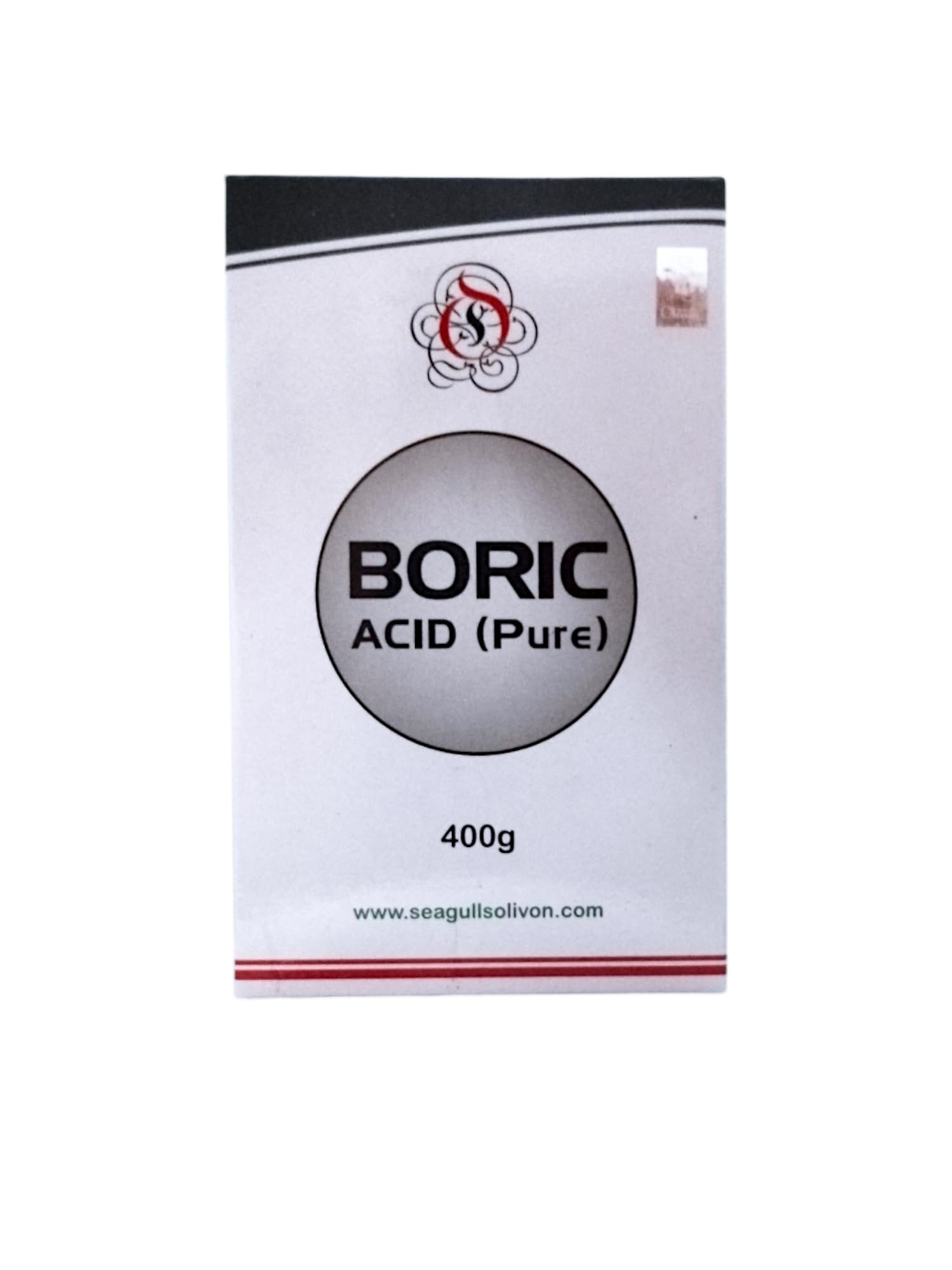 Boric Acid (Pure) | 400g | 100% Pure Boric Acid Powder For Cockroaches | Exceptional Carrom Powder | For Rice Preservation