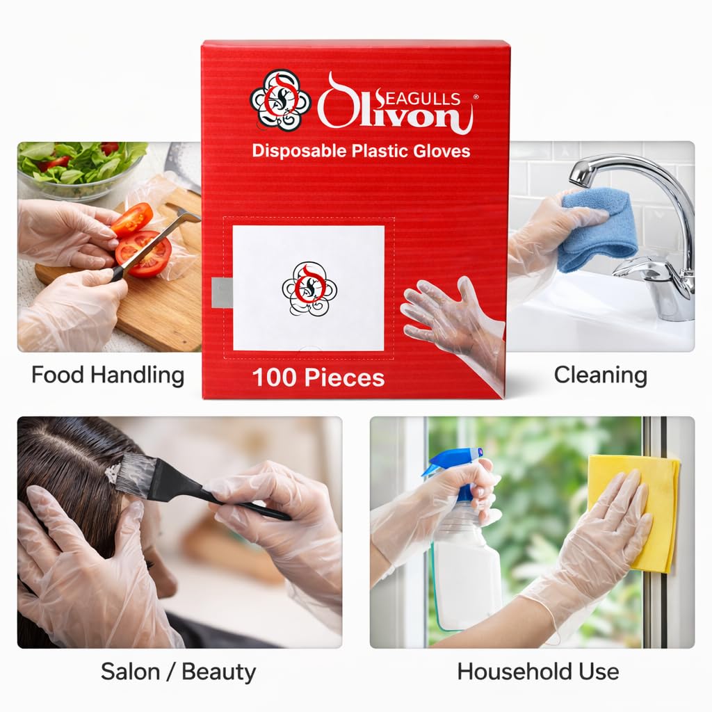 Plastic Gloves (Disposable) pack of 100's