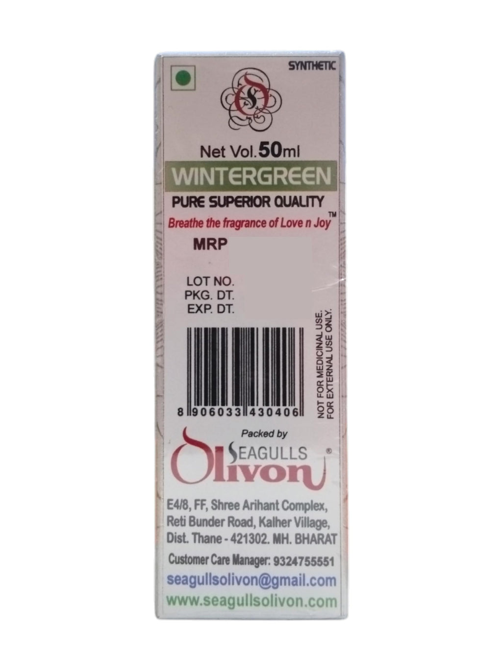 Seagulls Olivon Wintergreen Oil | 50ml