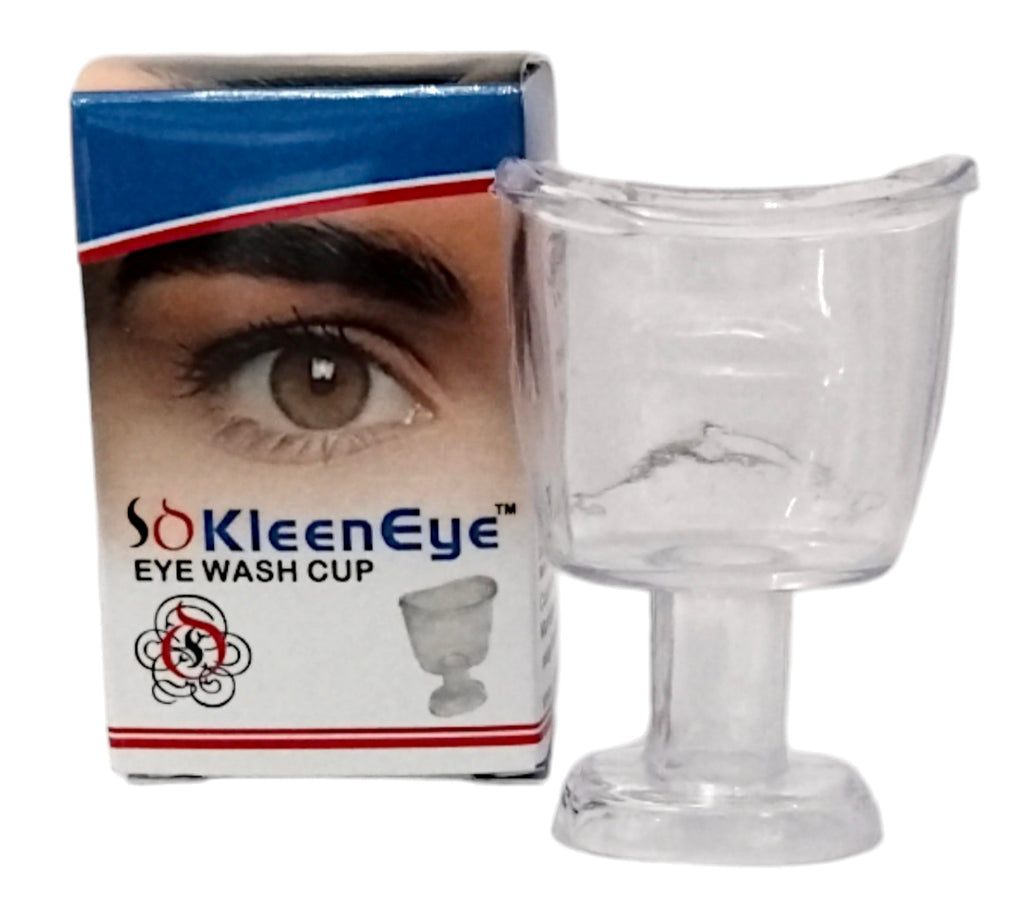 Kleen Eye Wash Cup | Clear Plastic | Pack of 6