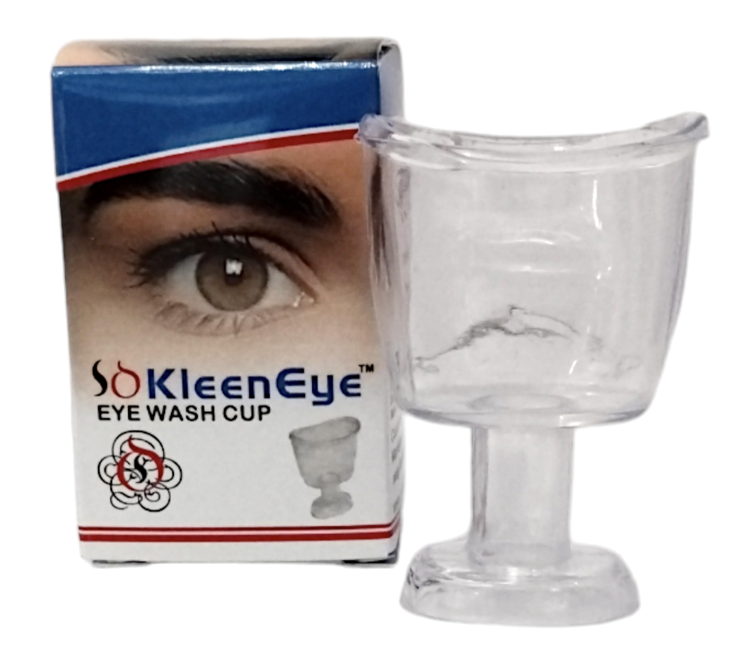 Kleen Eye Wash Cup | Clear Plastic | Pack of 6