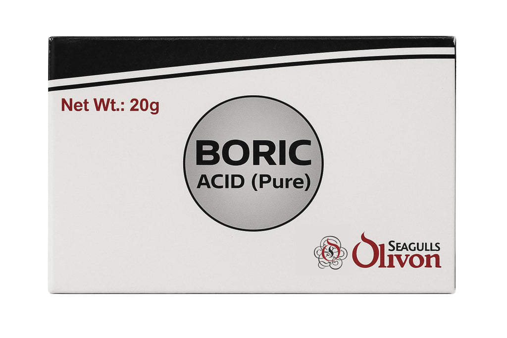 Seagulls Olivon Boric Acid Powder | 20g x 12 Boxes (240g) | Pure, Multipurpose | For Cockroaches | Exceptional Carrom Powder | For Rice Preservation| Hygienically Packed