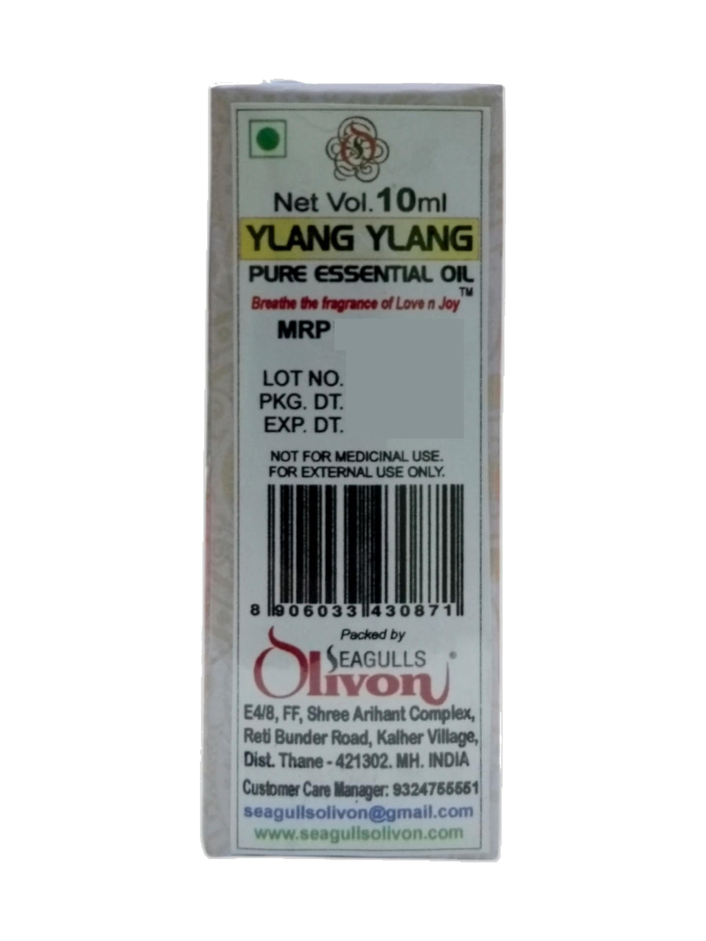 Ylang Ylang Pure Essential Oil 10ml