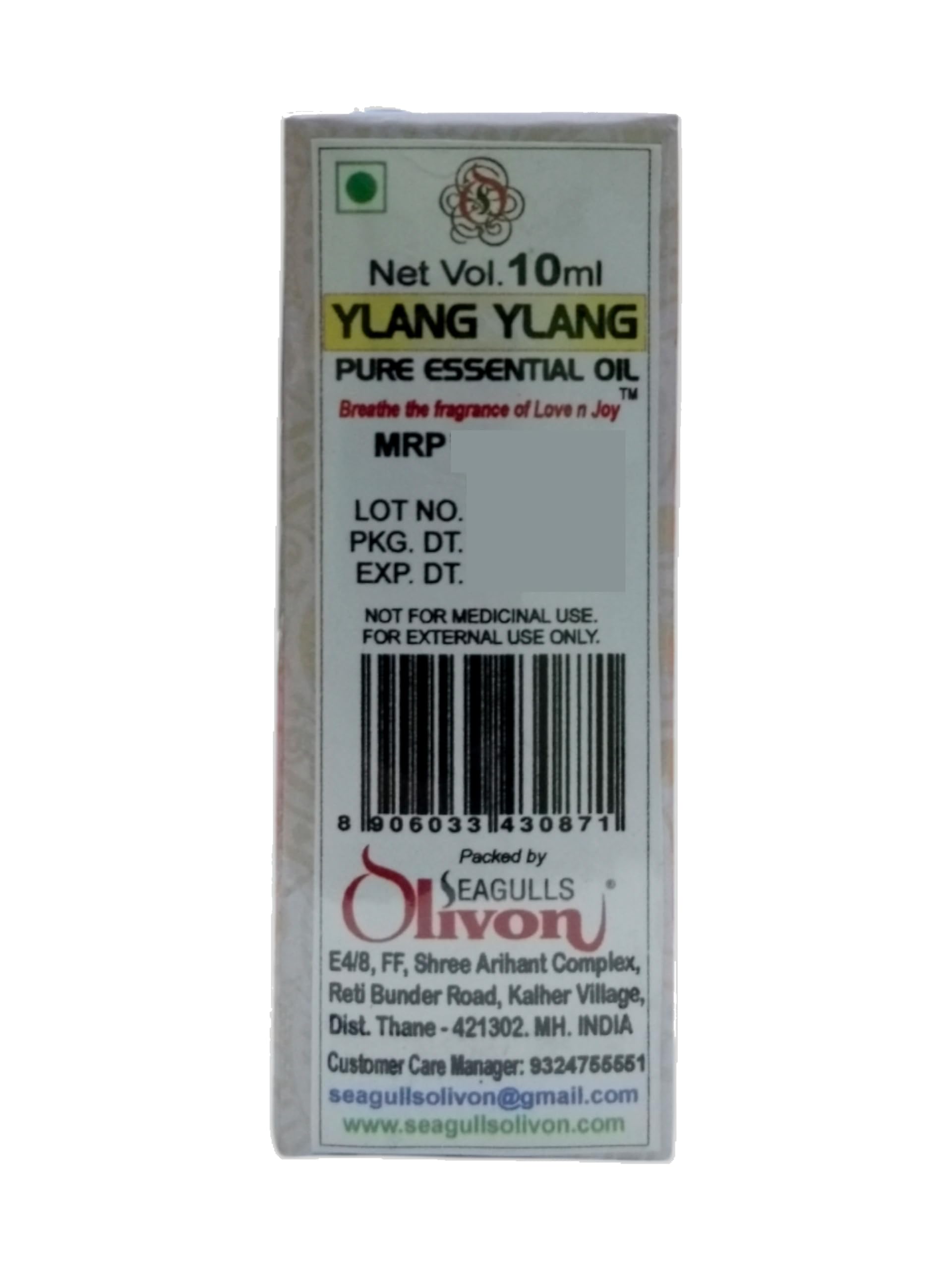 Ylang Ylang Pure Essential Oil 10ml