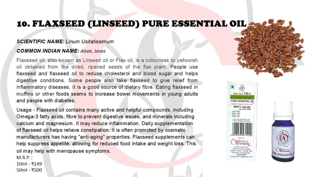 Flaxseed Pure Essential Oil | 50ml