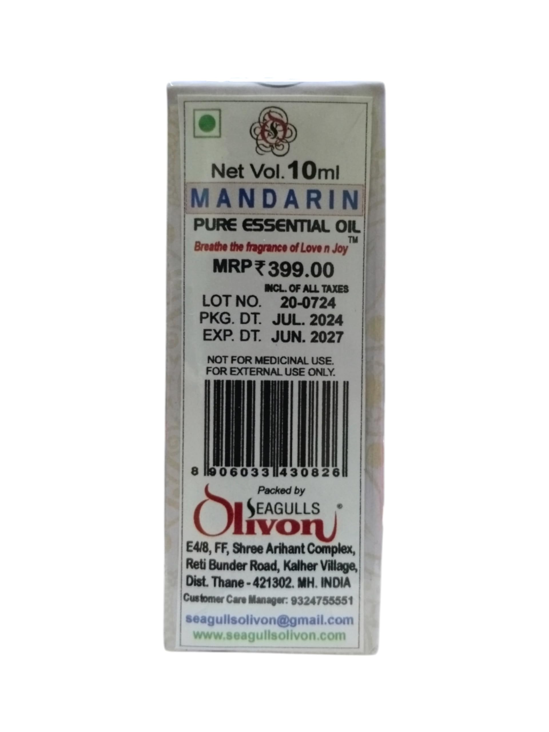 Mandarin Pure Essential Oil | 10ml