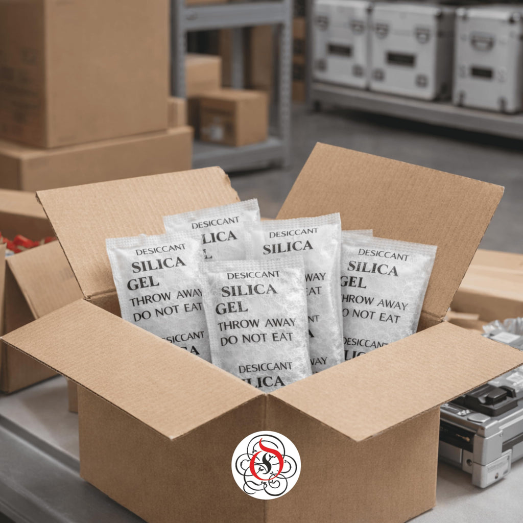 Seagulls Olivon White Silica Gel Desiccant | 5g x 20 Pouches (100g) | Moisture Absorber for Storage, Packaging, Electronics, Shoes & Closets, Flower Drying to Dry Flowers & Craft | Industrial Grade