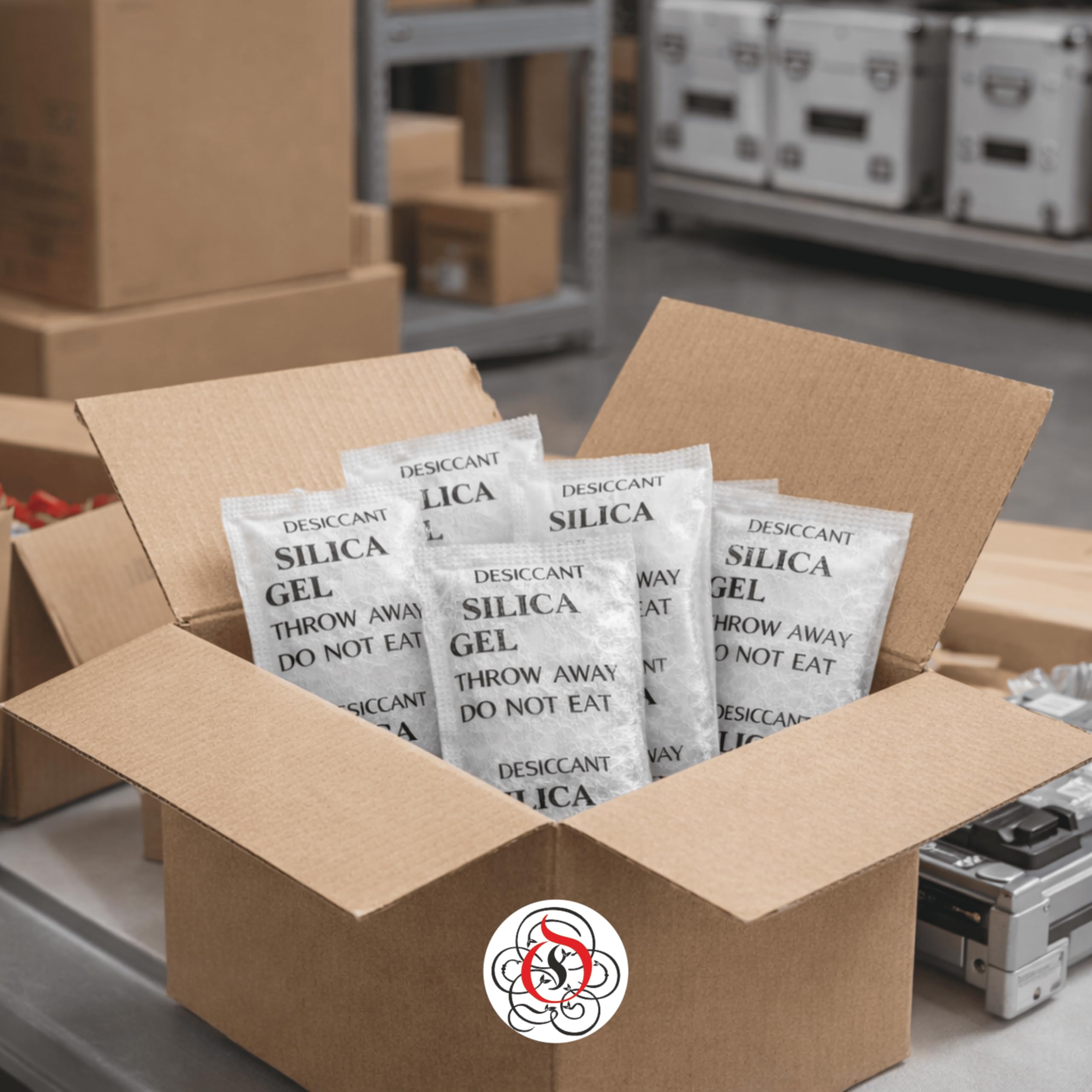 Seagulls Olivon White Silica Gel Desiccant | 5g x 20 Pouches (100g) | Moisture Absorber for Storage, Packaging, Electronics, Shoes & Closets, Flower Drying to Dry Flowers & Craft | Industrial Grade