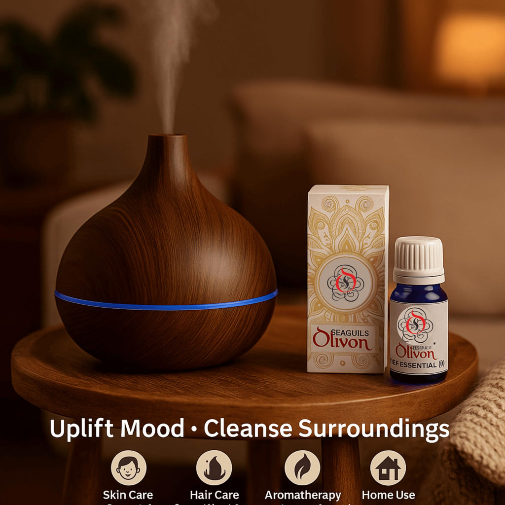 Seagulls Olivon Vanilla Essential Oil | 10ml | 100% Pure Fragrance | Premium Aromatherapy Oil for Diffuser, Relaxation, and Home Freshening