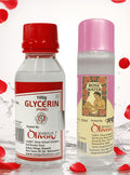 Seagulls Olivon Glycerin (100g) + Rose Water (120ml) | Natural Skin Care Combo | Moisturizing & Hydrating | For Soft, Glowing & Nourished Skin