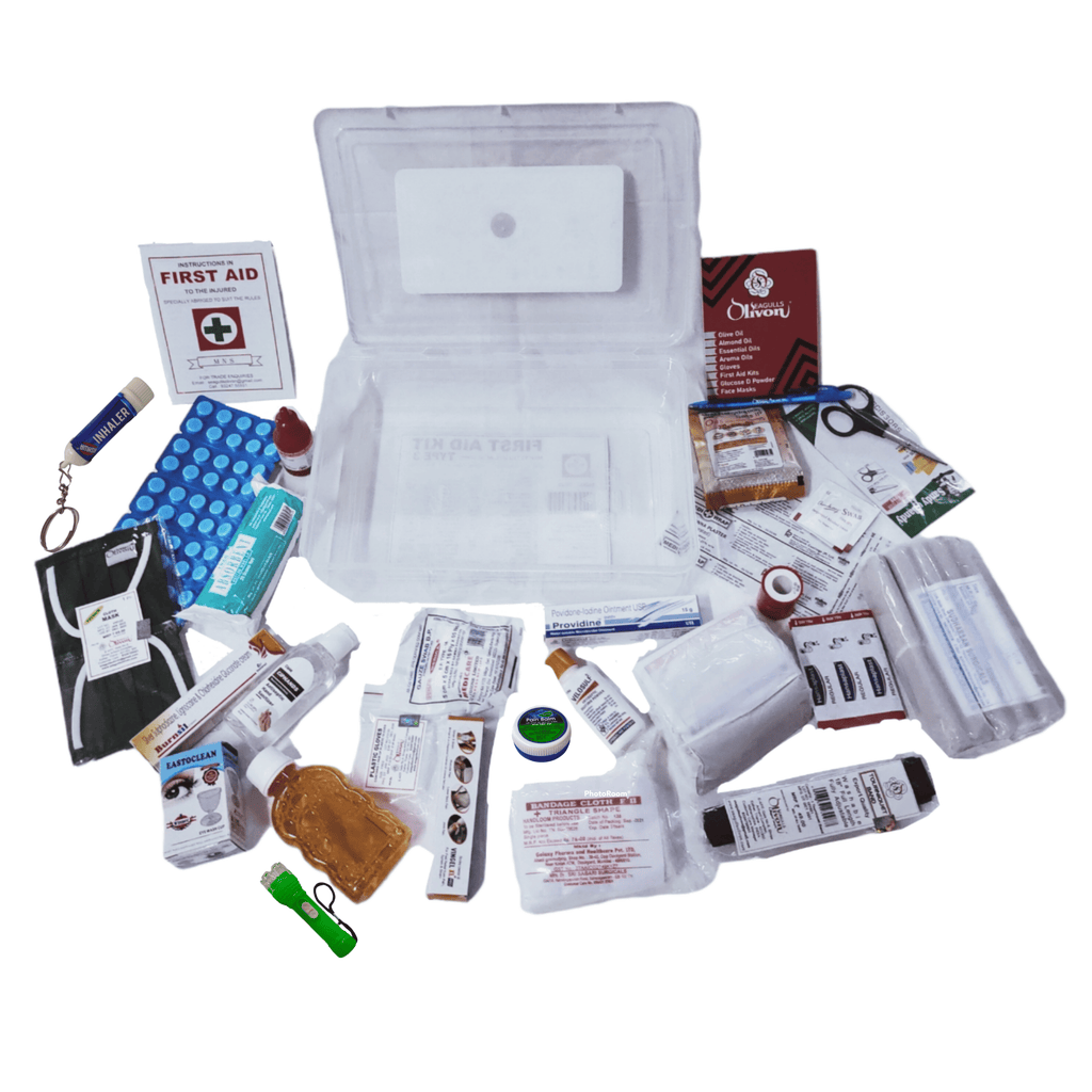 First Aid Kit - Type 2 (Plastic) | First Aid Box | Emergency Medical Kit | for School, Office or Home