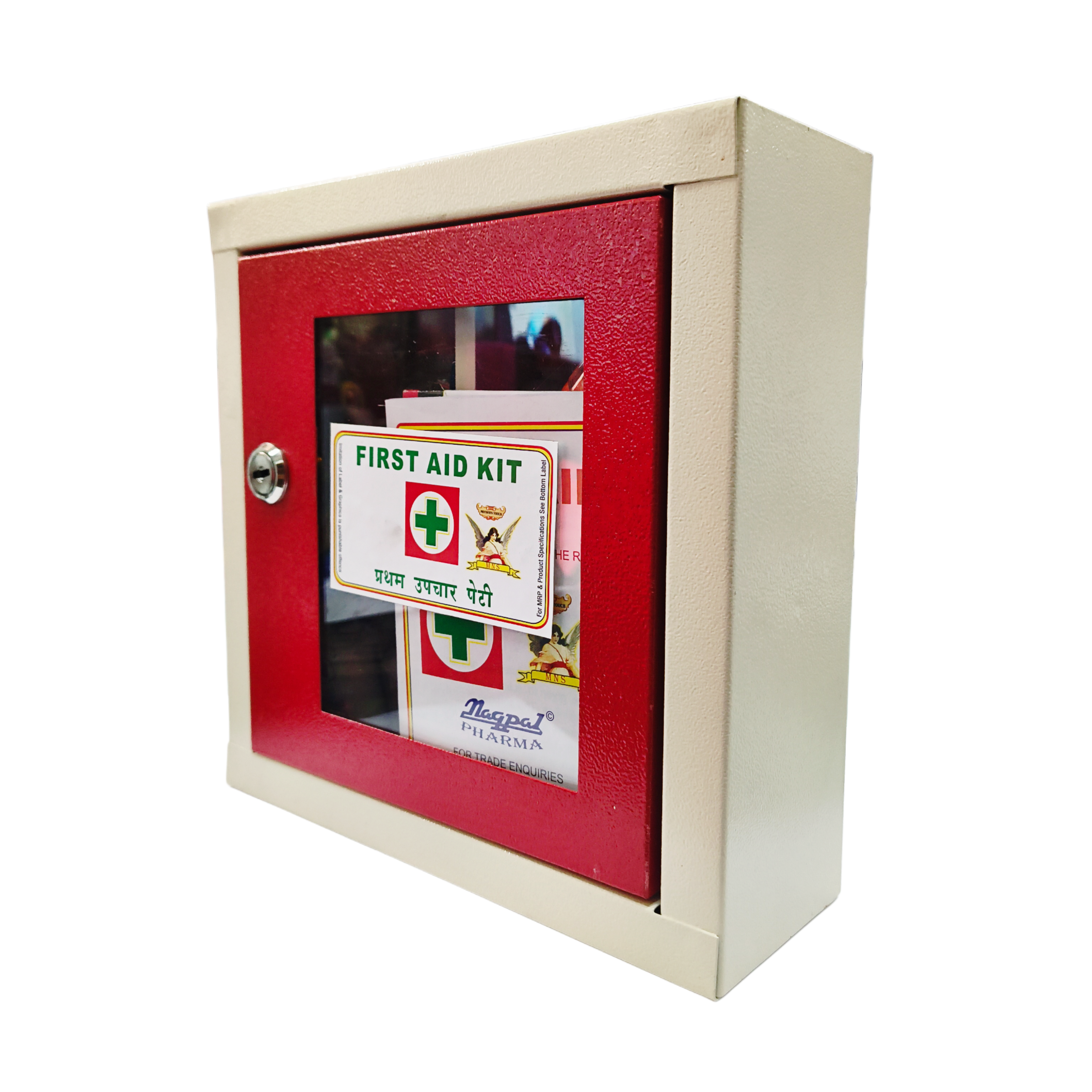 First Aid Kit - Type 2 (Metal) | First Aid Box | Emergency Medical Kit | for School, Office or Home