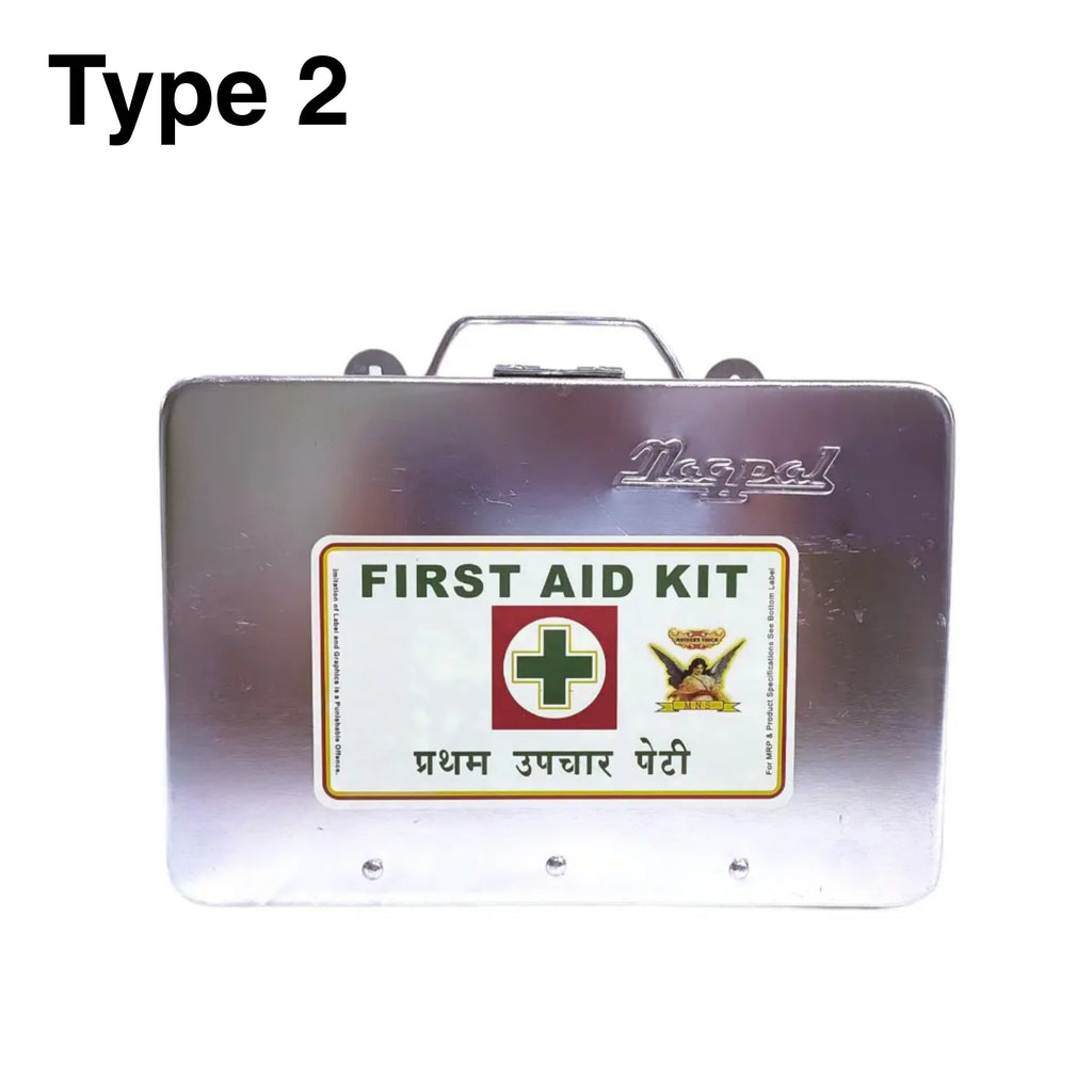 First Aid Kit - Type 2 (Aluminium) | First Aid Box | Emergency Medical Kit | for School, Office or Home