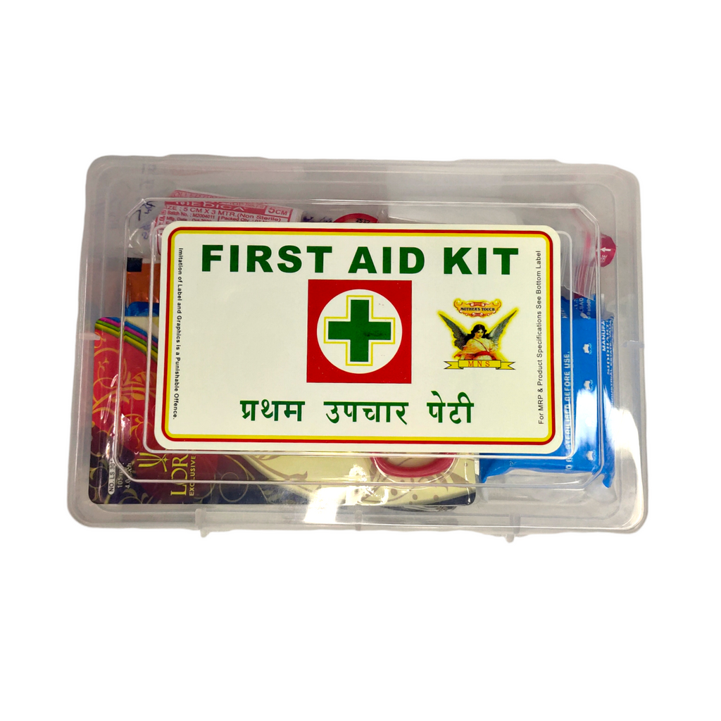 First Aid Kit - Type 0 (Plastic) | First Aid Box | Emergency Medical Kit | for School, Office or Home