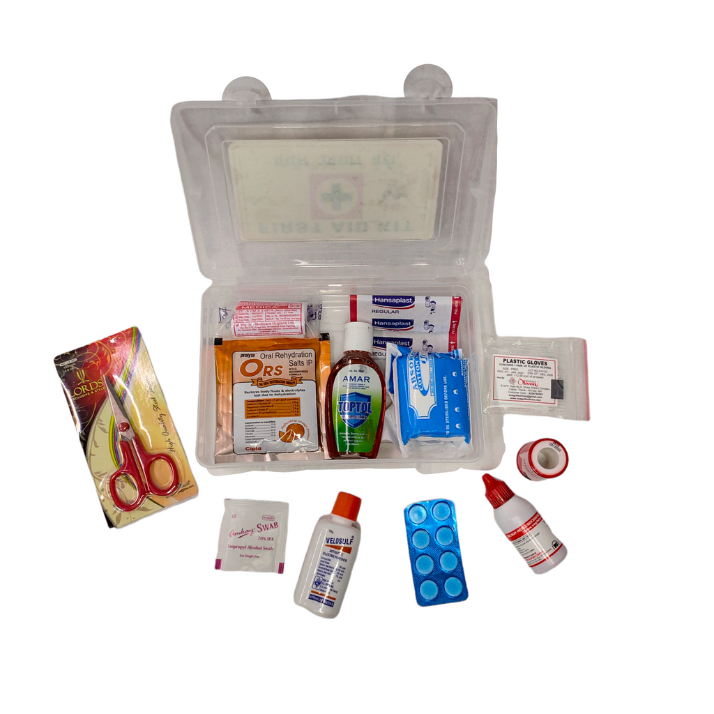 First Aid Kit - Type 0 (Plastic) | First Aid Box | Emergency Medical Kit | for School, Office or Home
